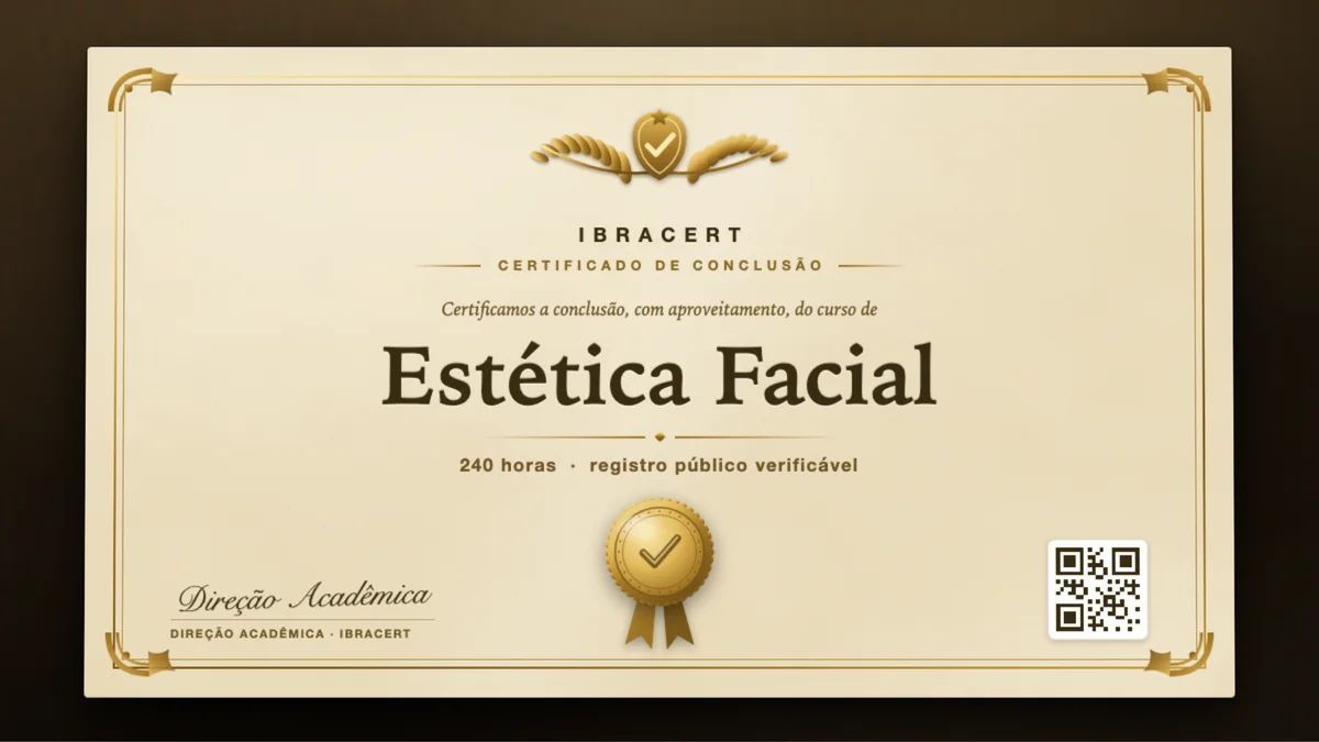 Capa do curso Estética Facial
