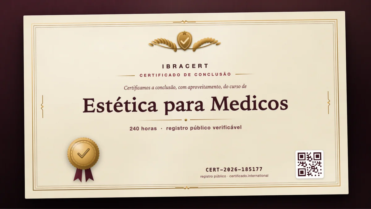 Capa do curso Estética para Medicos