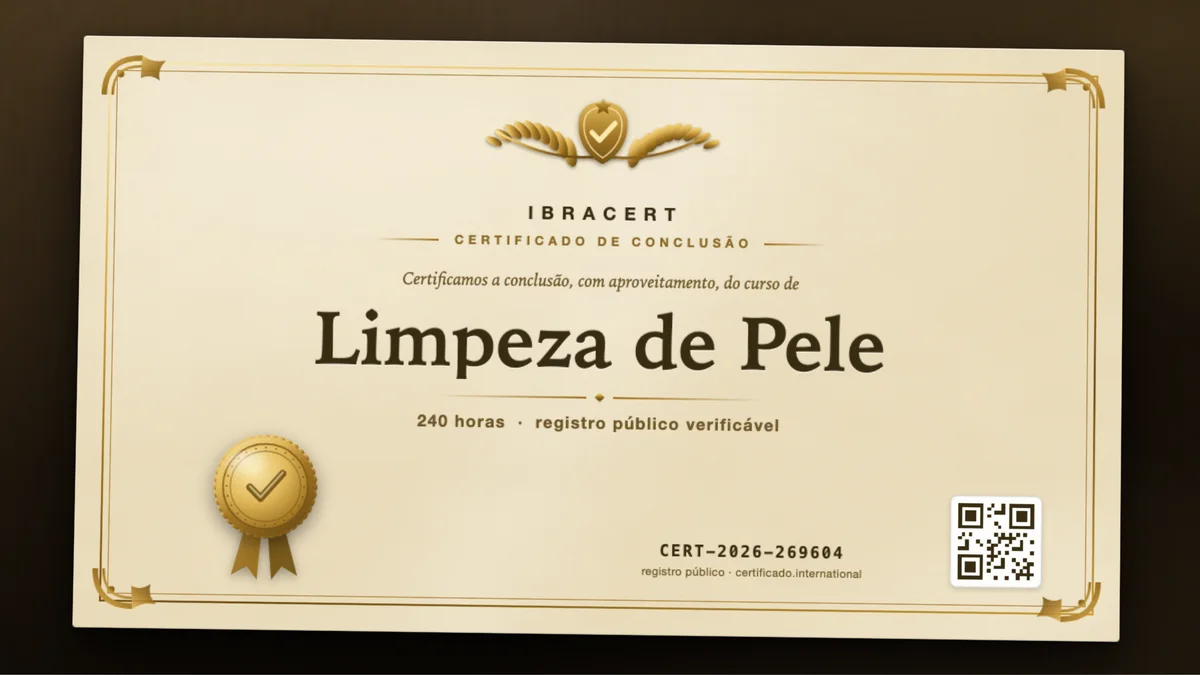 Capa do curso Limpeza de Pele