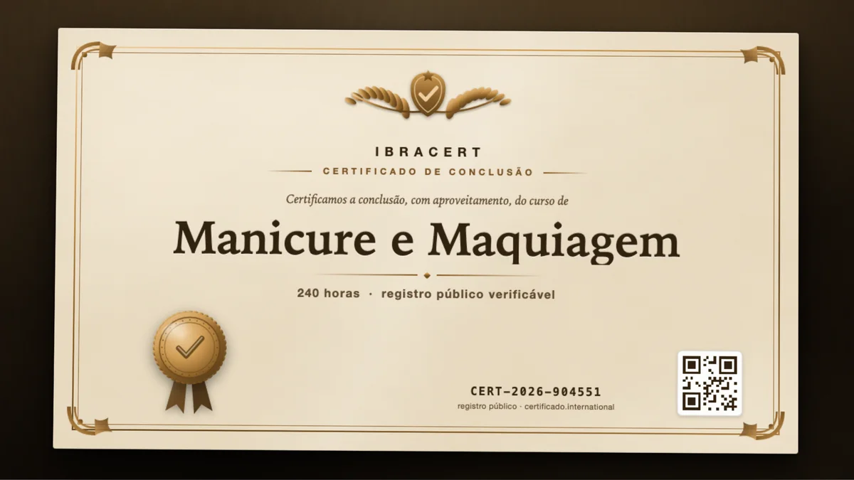 Capa do curso Manicure e Maquiagem