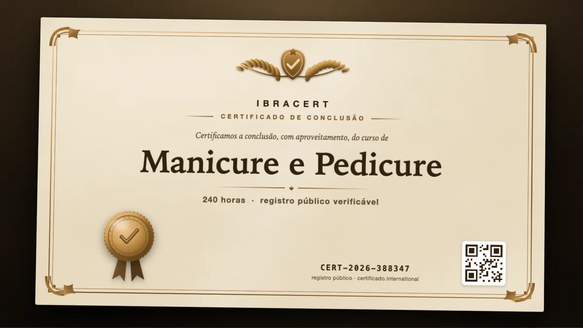 Capa do curso Manicure e Pedicure