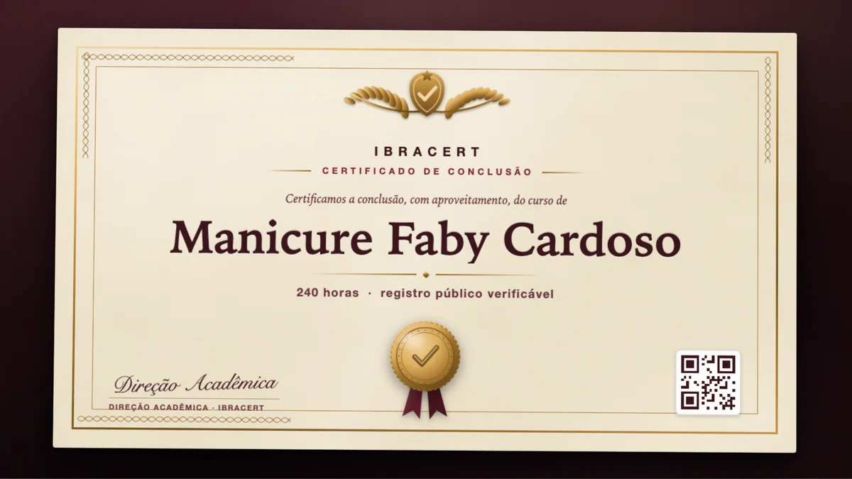 Capa do curso Manicure Faby Cardoso