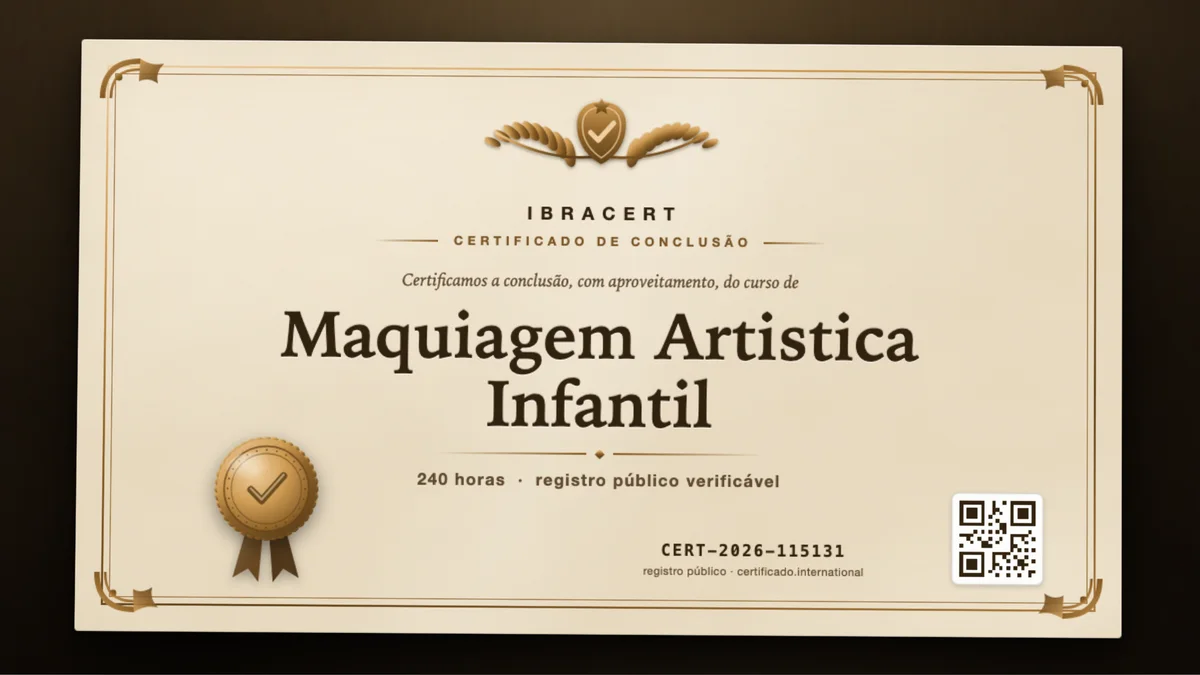 Capa do curso Maquiagem Artistica Infantil
