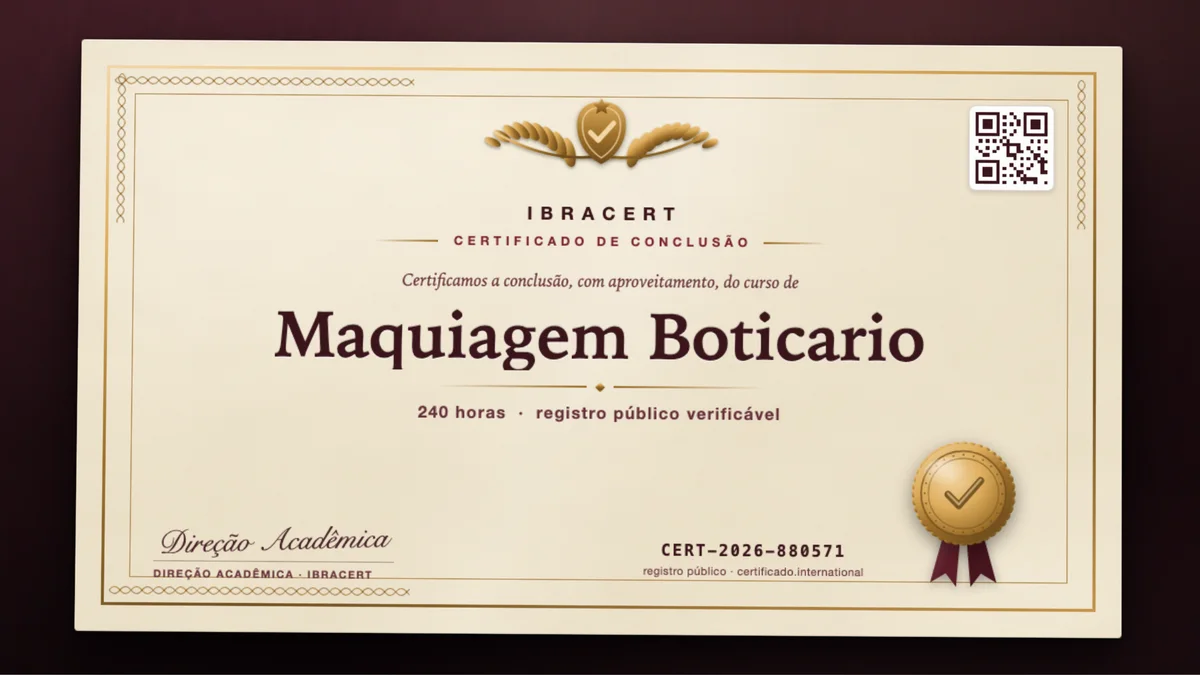 Capa do curso Maquiagem Boticario