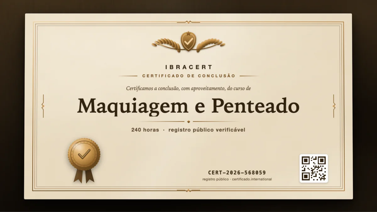 Capa do curso Maquiagem e Penteado