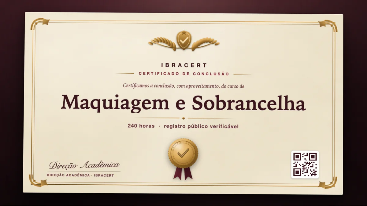 Capa do curso Maquiagem e Sobrancelha