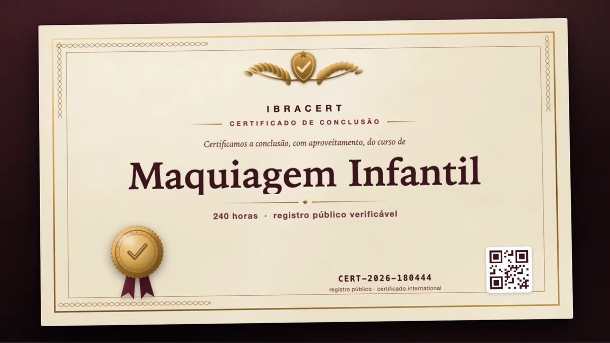 Capa do curso Maquiagem Infantil