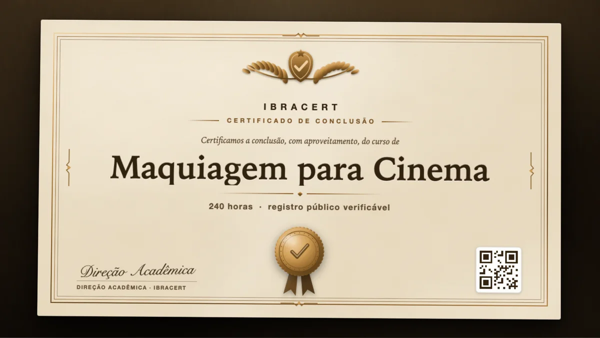Capa do curso Maquiagem para Cinema