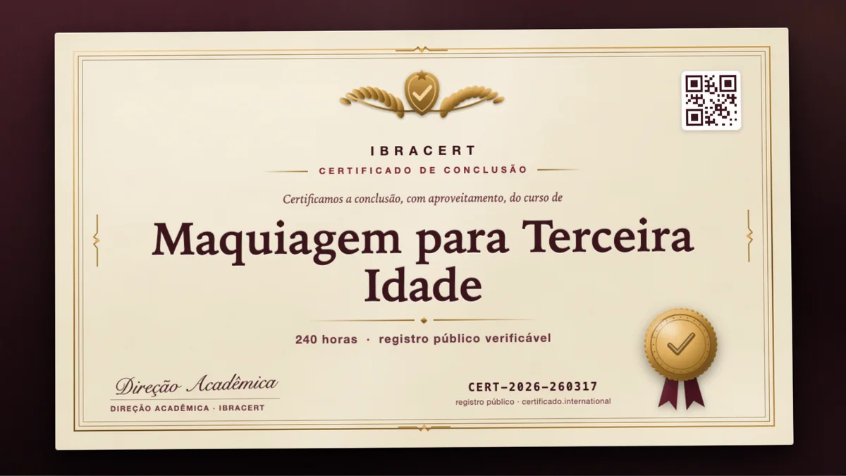 Capa do curso Maquiagem para Terceira Idade