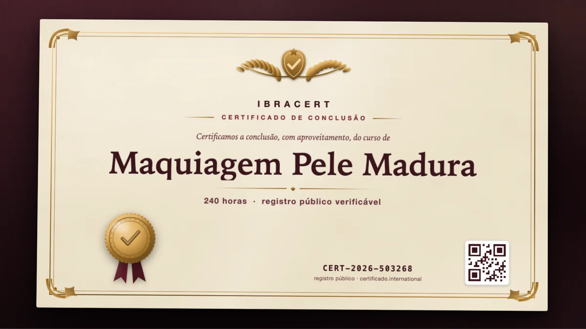 Capa do curso Maquiagem Pele Madura
