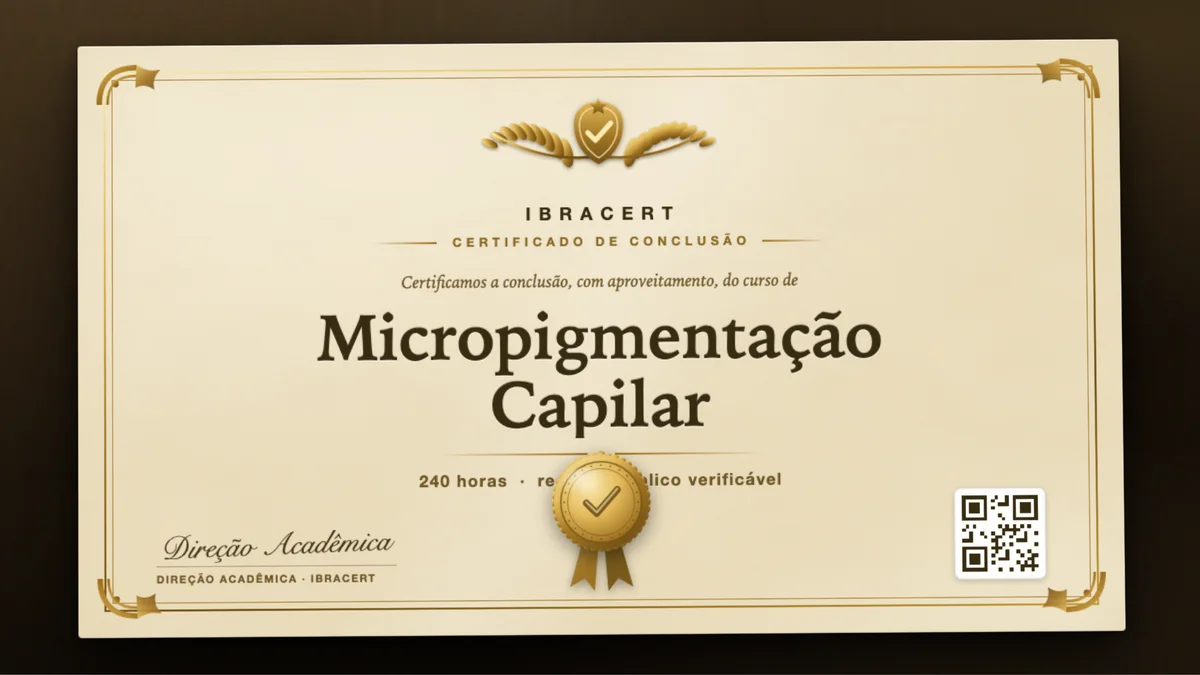 Capa do curso Micropigmentação Capilar