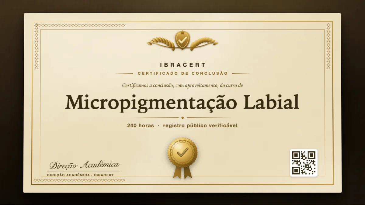Capa do curso Micropigmentação Labial