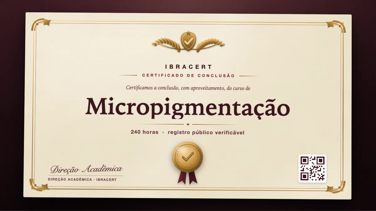 Capa do curso Micropigmentação