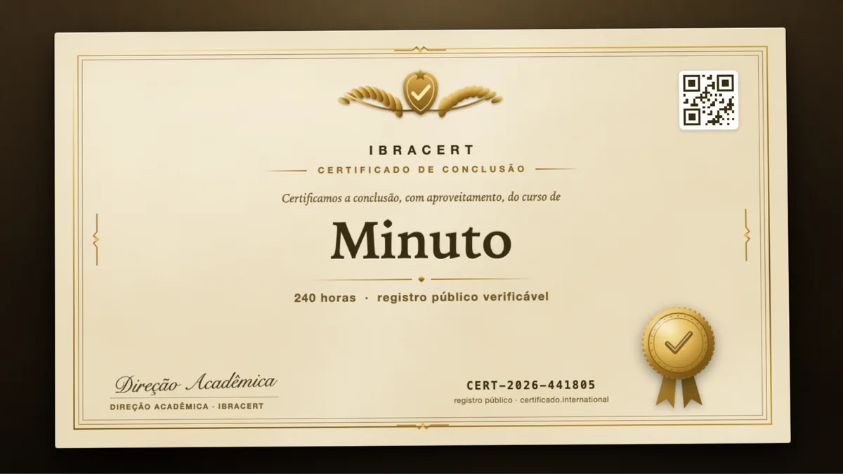 Capa do curso Minuto