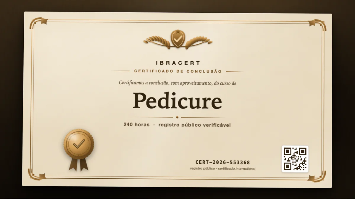 Capa do curso Pedicure