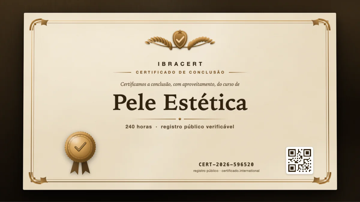 Capa do curso Pele Estética
