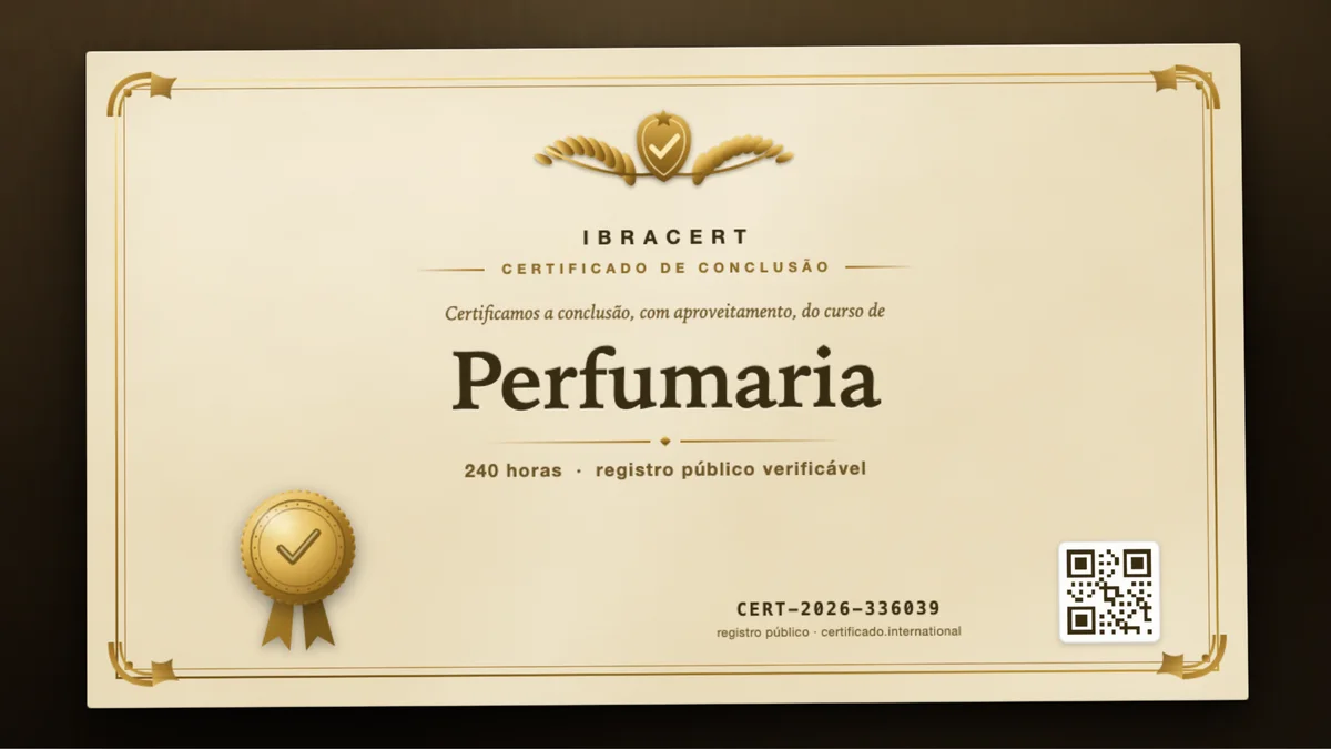 Capa do curso Perfumaria