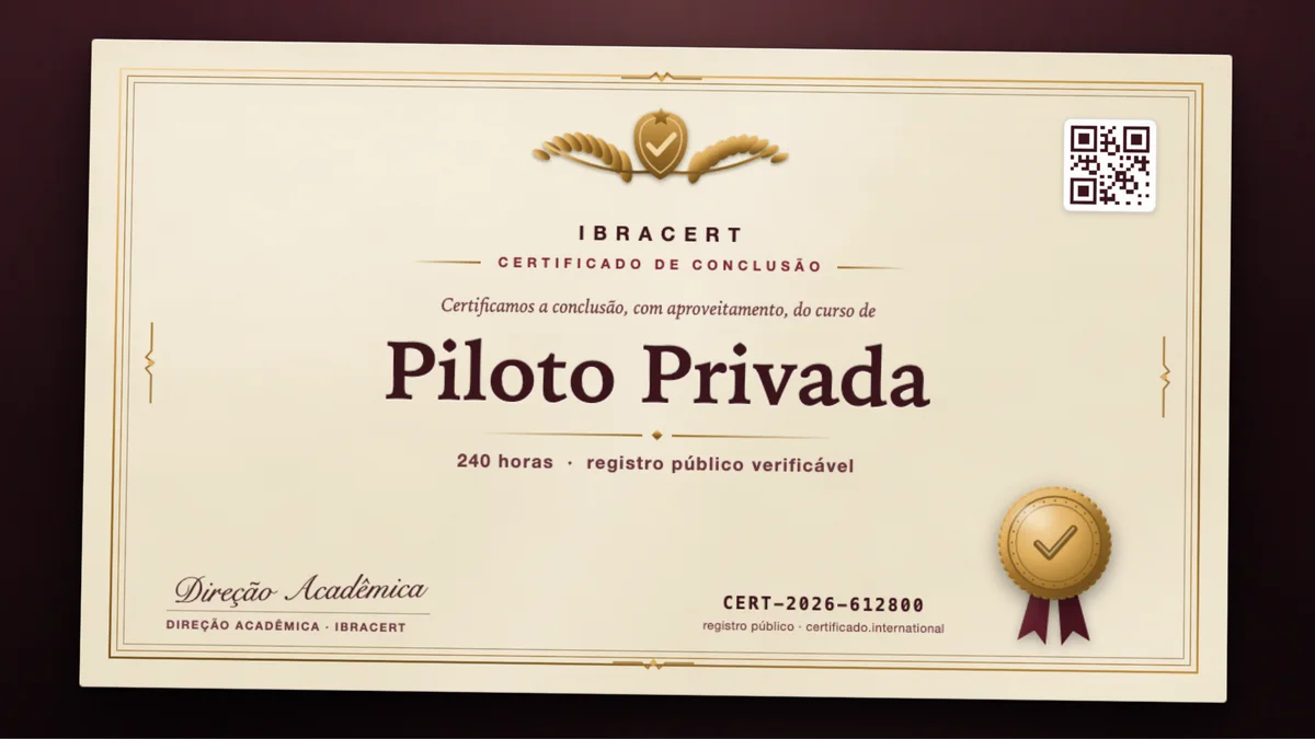 Capa do curso Piloto Privada