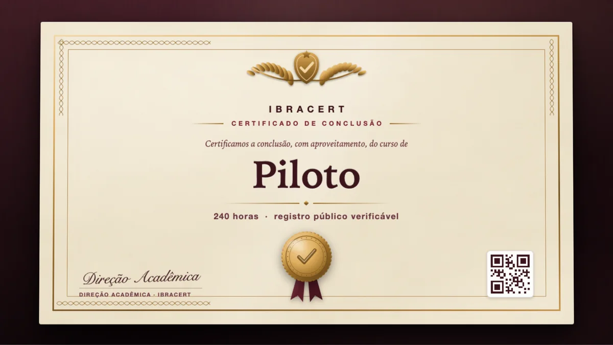 Capa do curso Piloto