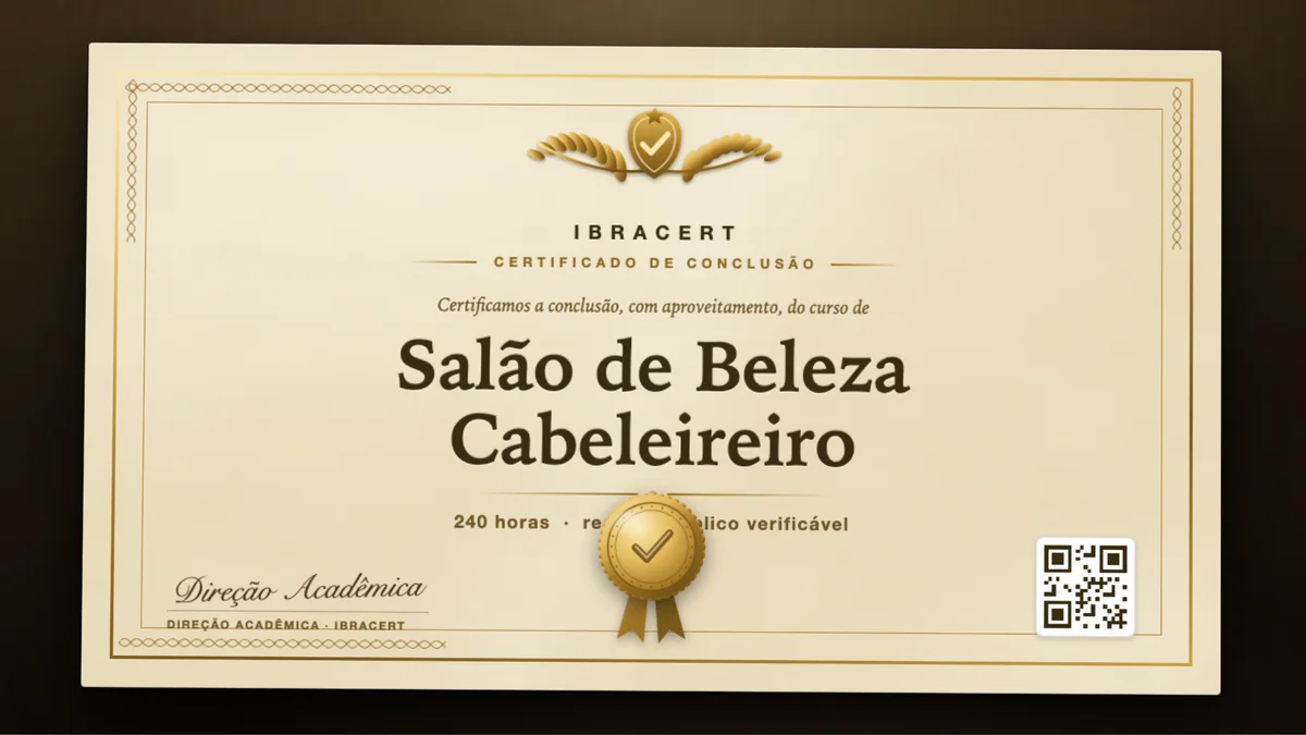 Capa do curso Salão de Beleza Cabeleireiro