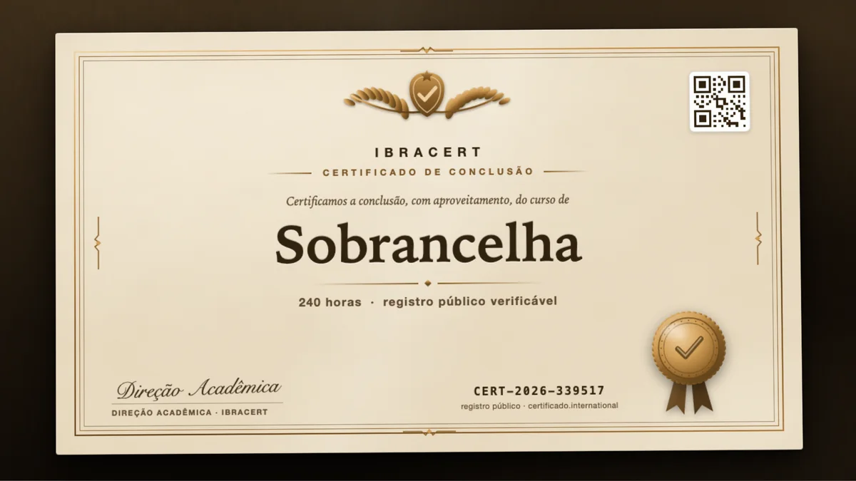 Capa do curso Sobrancelha