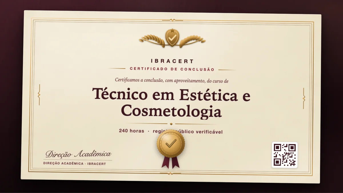 Capa do curso Técnico em Estética e Cosmetologia