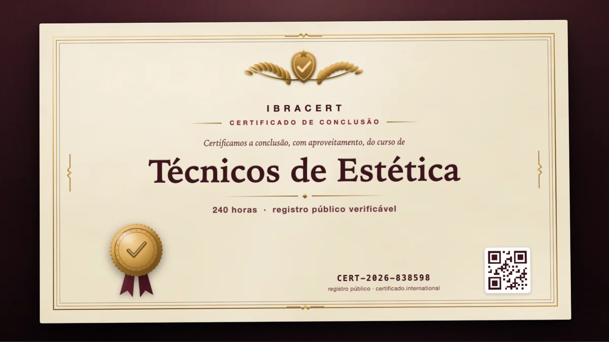 Capa do curso Técnicos de Estética