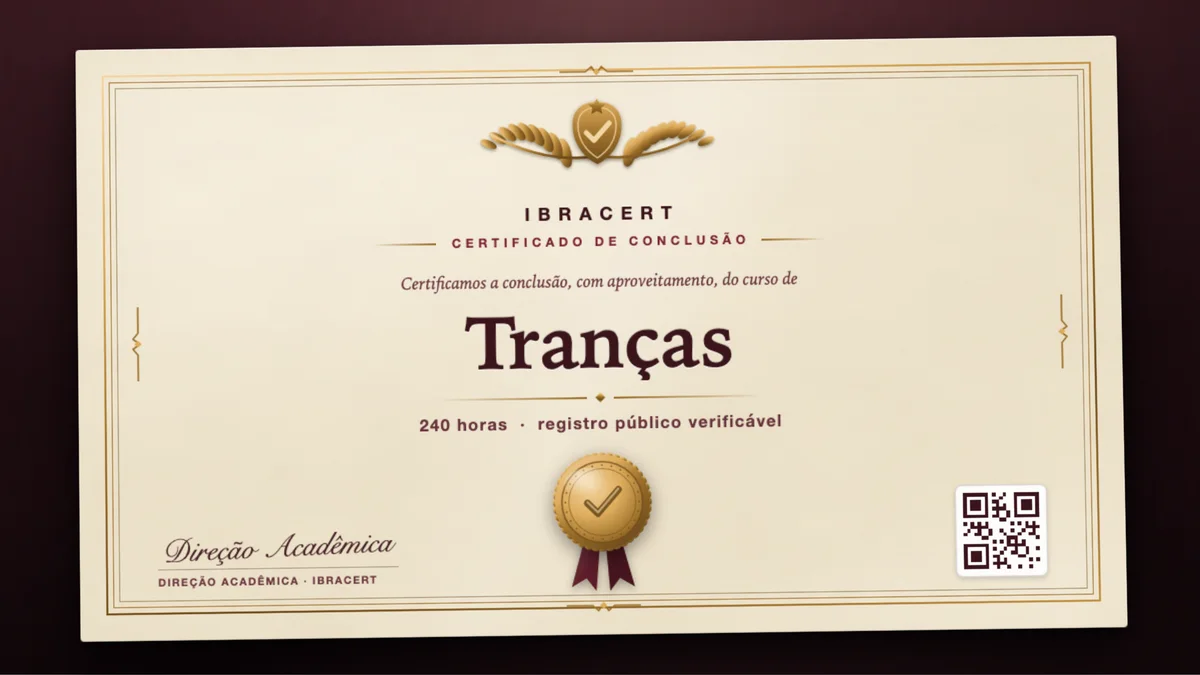 Capa do curso Tranças