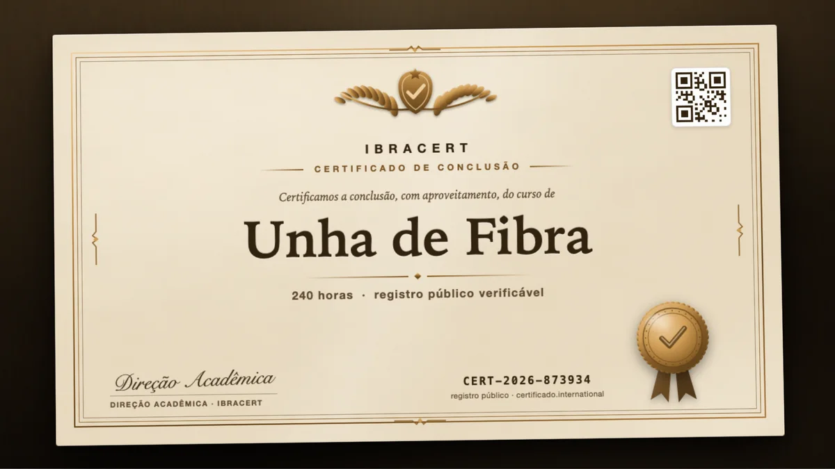 Capa do curso Unha de Fibra