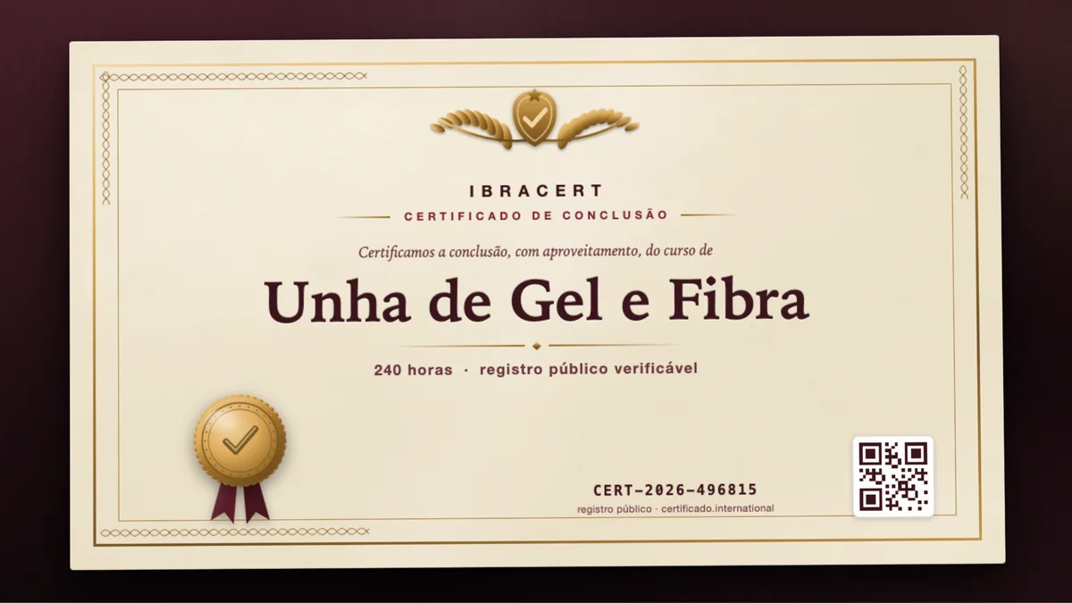Capa do curso Unha de Gel e Fibra