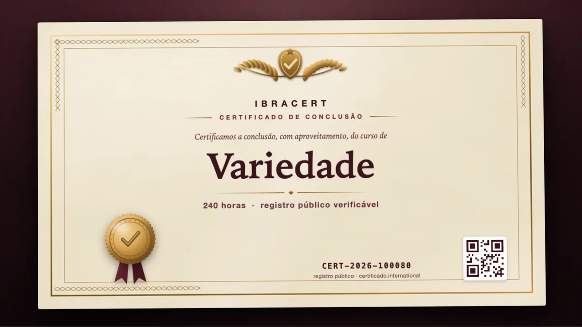 Capa do curso Variedade