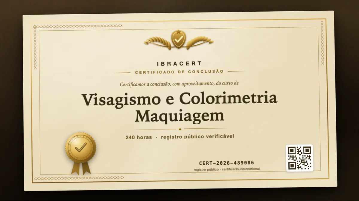 Capa do curso Visagismo e Colorimetria Maquiagem