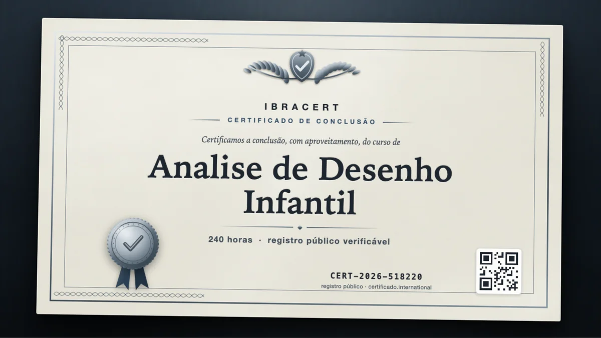 Capa do curso Analise de Desenho Infantil