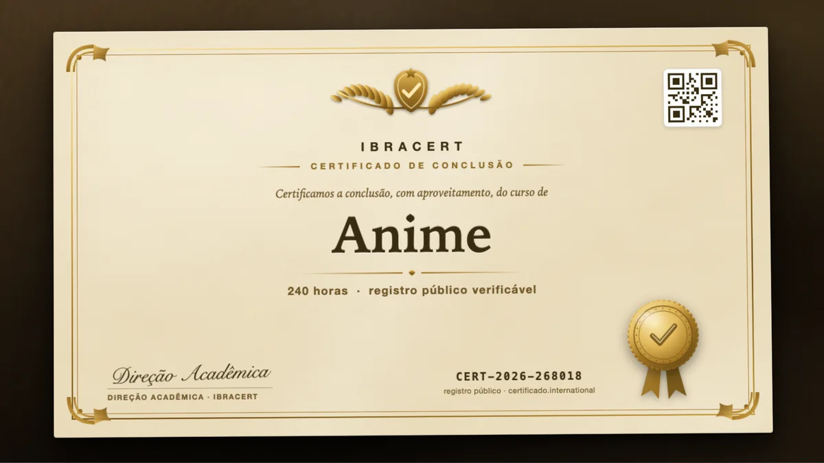 Capa do curso Anime