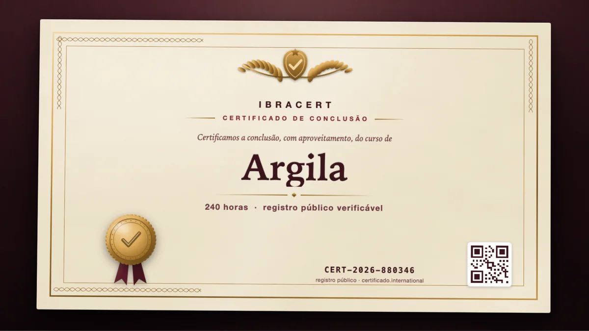 Capa do curso Argila
