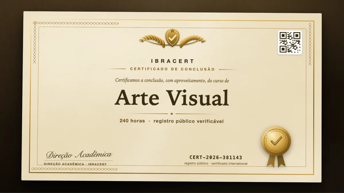 Capa do curso Arte Visual