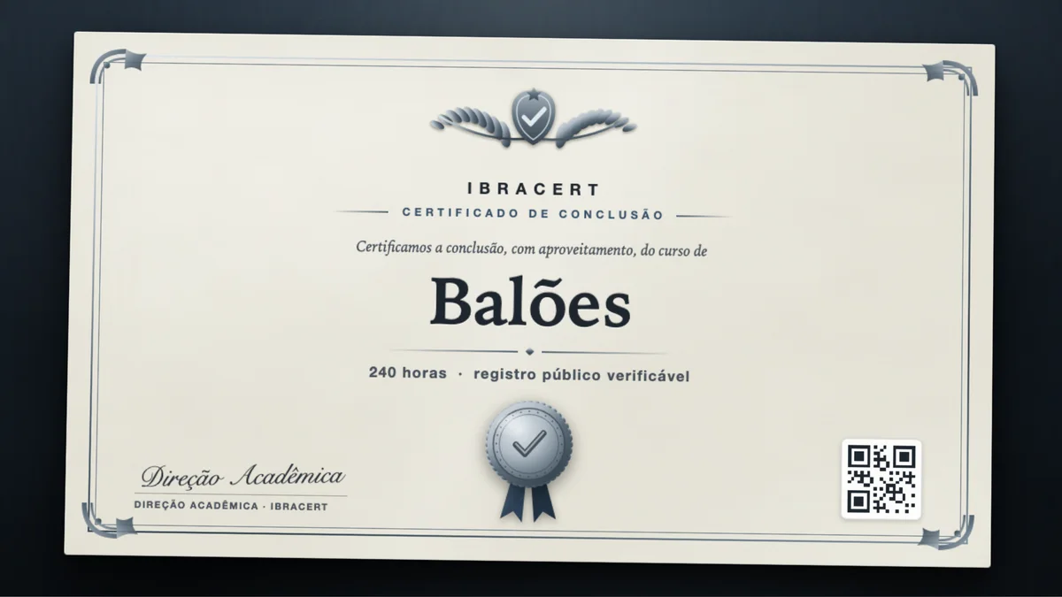 Capa do curso Balões