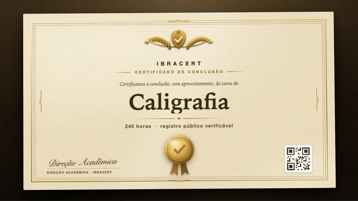 Capa do curso Caligrafia