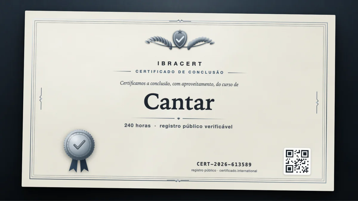 Capa do curso Cantar