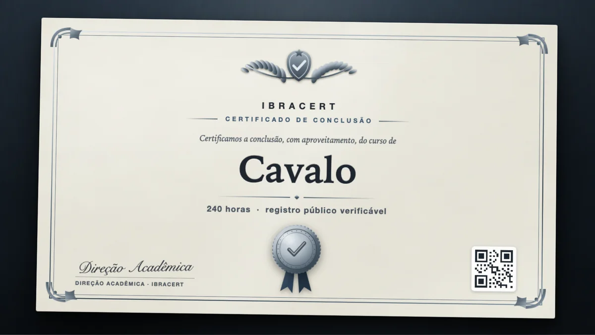 Capa do curso Cavalo