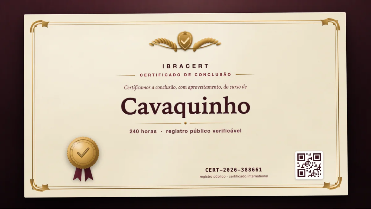Capa do curso Cavaquinho