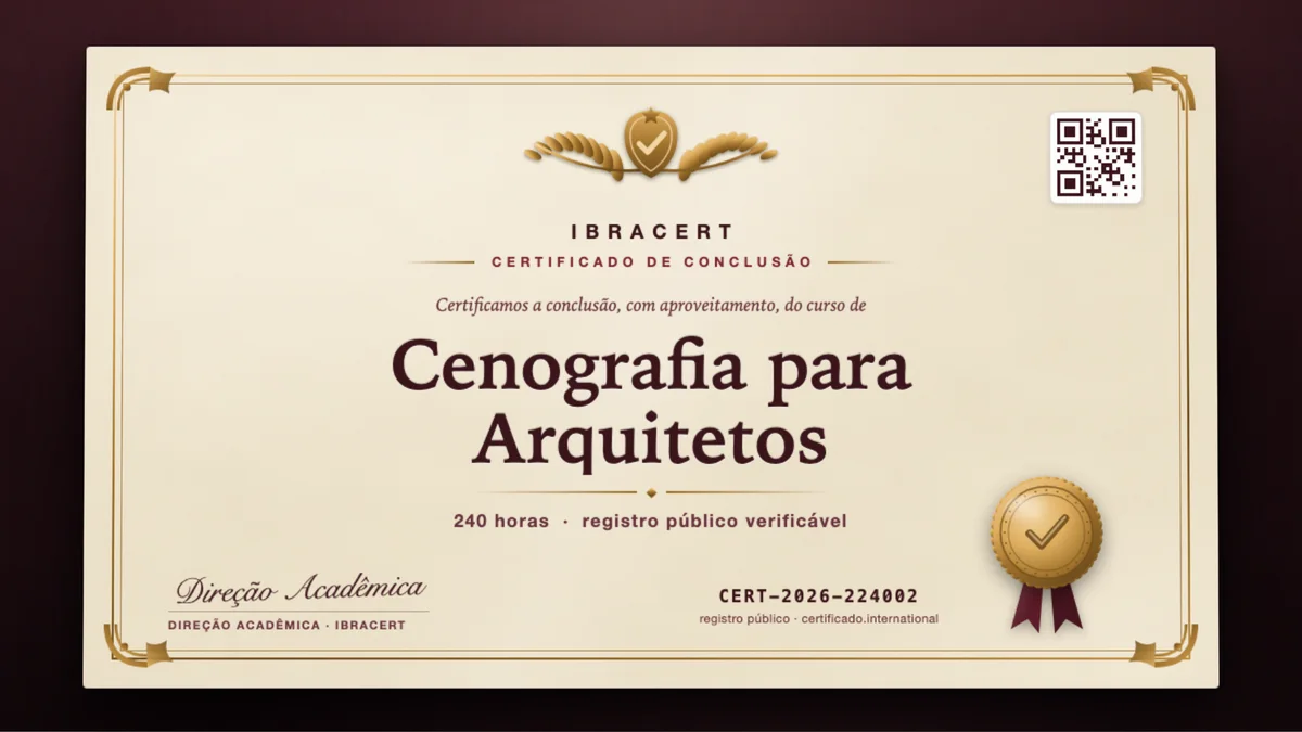 Capa do curso Cenografia para Arquitetos