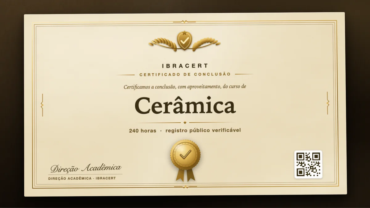 Capa do curso Cerâmica