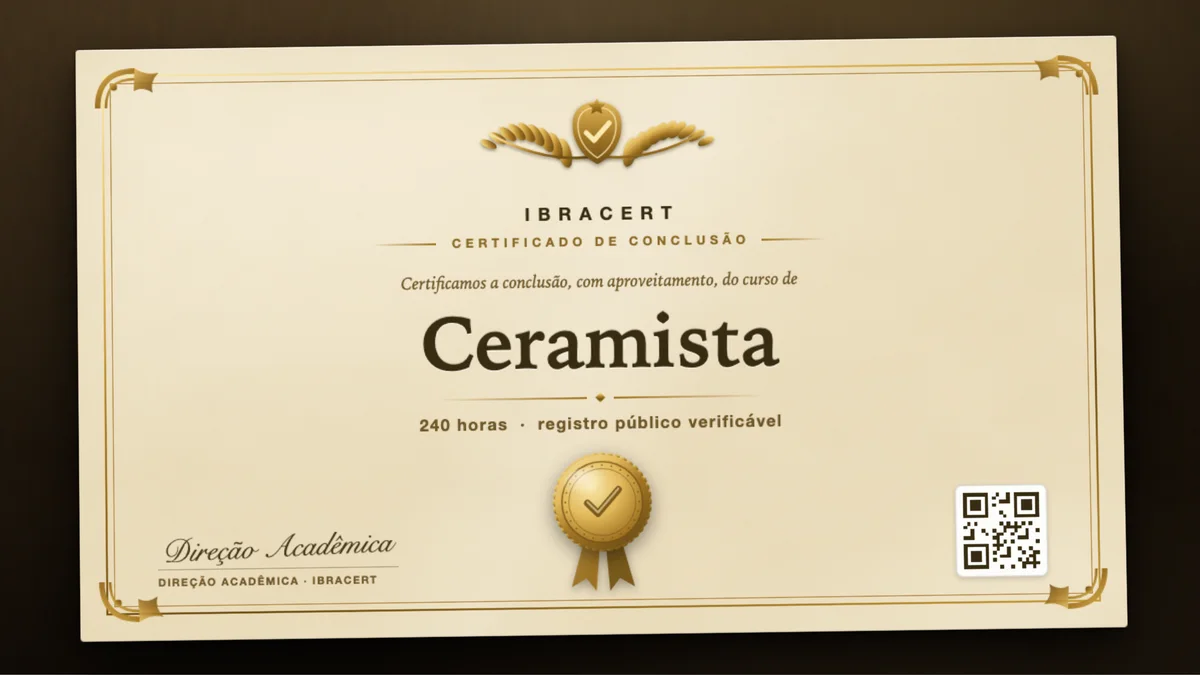 Capa do curso Ceramista