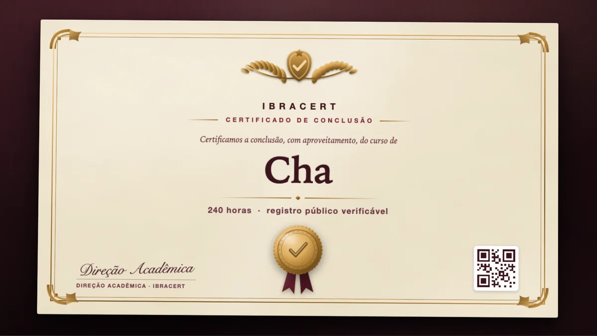 Capa do curso Cha