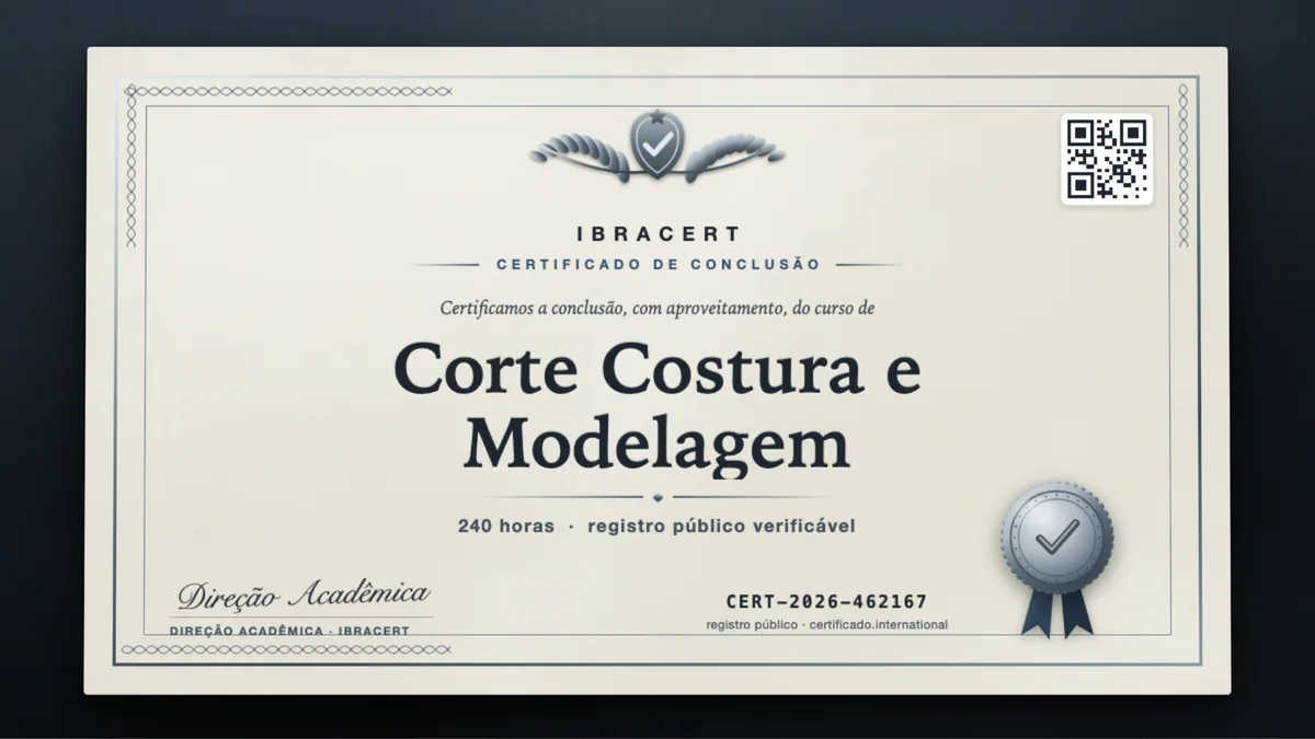 Capa do curso Corte Costura e Modelagem