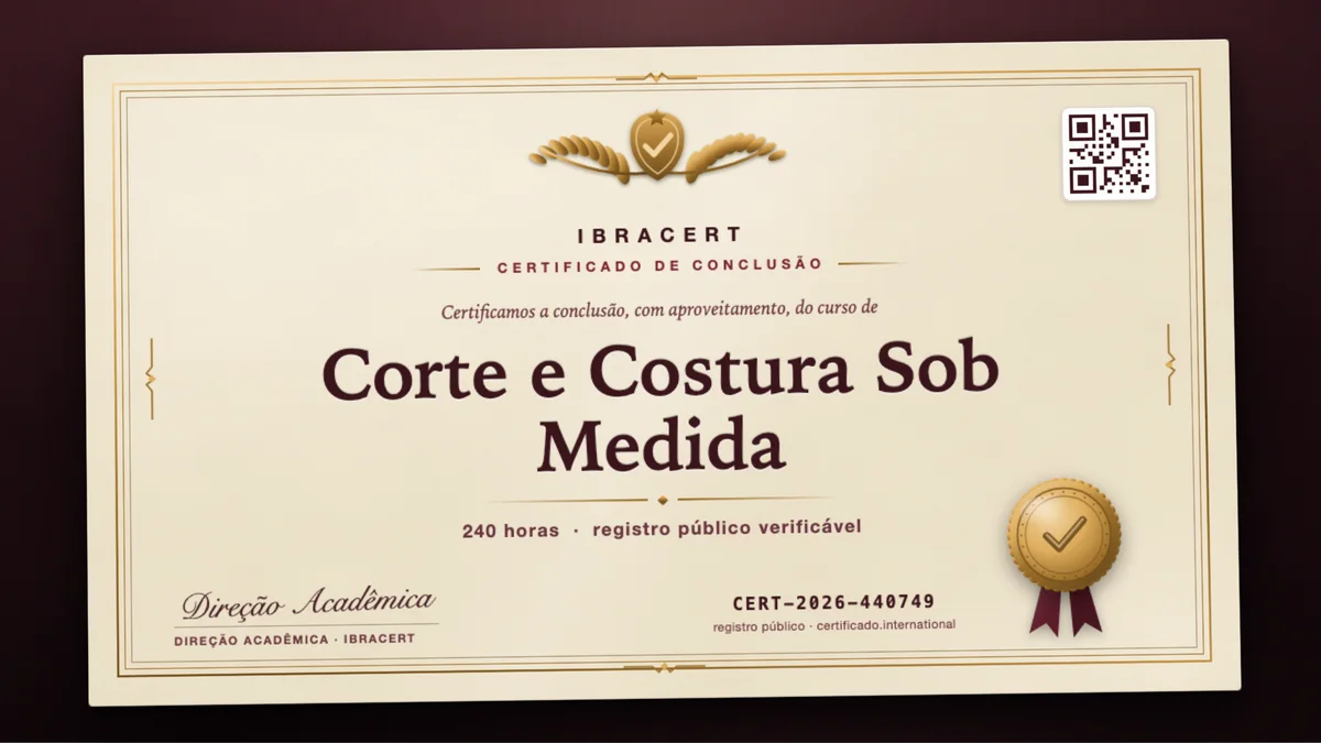 Capa do curso Corte e Costura Sob Medida