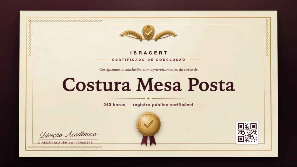 Capa do curso Costura Mesa Posta