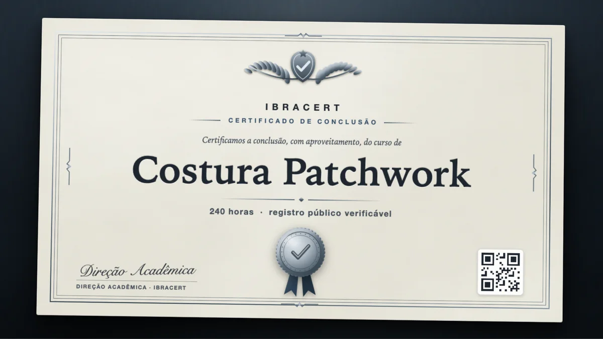 Capa do curso Costura Patchwork