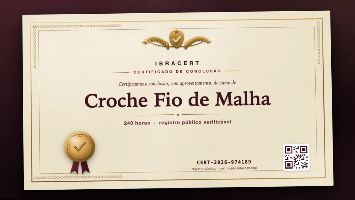 Capa do curso Croche Fio de Malha